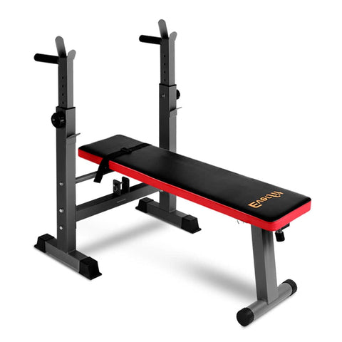 darrahopens Sports & Fitness > Fitness Accessories Everfit Multi-Station Weight Bench Press Weights Equipment Fitness Home Gym Red