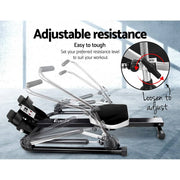 darrahopens Sports & Fitness > Fitness Accessories Everfit Rowing Exercise Machine Rower Hydraulic Resistance Fitness Gym Cardio