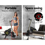 darrahopens Sports & Fitness > Fitness Accessories Everfit Rowing Exercise Machine Rower Resistance Fitness Home Gym Cardio Air