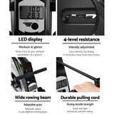 darrahopens Sports & Fitness > Fitness Accessories Everfit Rowing Exercise Machine Rower Resistance Home Gym