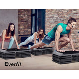 darrahopens Sports & Fitness > Fitness Accessories Everfit Set of 4 Aerobic Step Risers Exercise Stepper Workout Gym Fitness Bench Platform