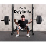darrahopens Sports & Fitness > Fitness Accessories Everfit Squat Rack Pair Fitness Weight Lifting Gym Exercise Barbell Stand