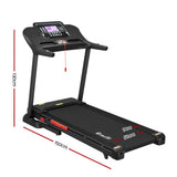 Darrahopens Sports & Fitness > Fitness Accessories Everfit Treadmill Electric Auto Incline Home Gym Exercise Machine Fitness 52cm