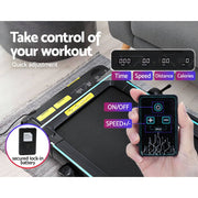 Darrahopens Sports & Fitness > Fitness Accessories Everfit Treadmill Electric Walking Pad Home Office Gym Fitness Remote Control