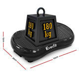 darrahopens Sports & Fitness > Fitness Accessories Everfit Vibration Machine Plate Platform Body Shaper Home Gym Fitness Black