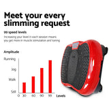 darrahopens Sports & Fitness > Fitness Accessories Everfit Vibration Machine Plate Platform Body Shaper Home Gym Fitness Red