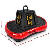darrahopens Sports & Fitness > Fitness Accessories Everfit Vibration Machine Plate Platform Body Shaper Home Gym Fitness Red