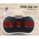 darrahopens Sports & Fitness > Fitness Accessories Everfit Vibration Machine Plate Platform Body Shaper Home Gym Fitness White