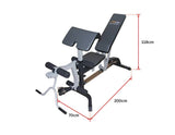 darrahopens Sports & Fitness > Fitness Accessories FID Flat Incline Decline Bench Press w/ Leg Extension