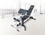 darrahopens Sports & Fitness > Fitness Accessories FID Flat Incline Decline Bench Press w/ Leg Extension