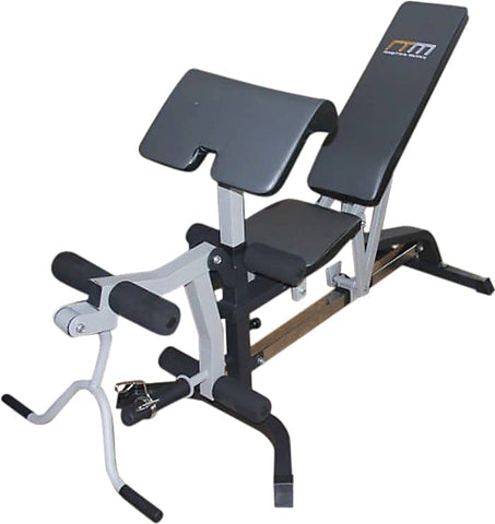 darrahopens Sports & Fitness > Fitness Accessories FID Flat Incline Decline Bench Press w/ Leg Extension