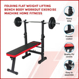 darrahopens Sports & Fitness > Fitness Accessories Folding Flat Weight Lifting Bench Body Workout Exercise Machine Home Fitness
