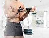 darrahopens Sports & Fitness > Fitness Accessories Forearm Wrist Grip Strength Roller Exercise Bar Home Gym Training