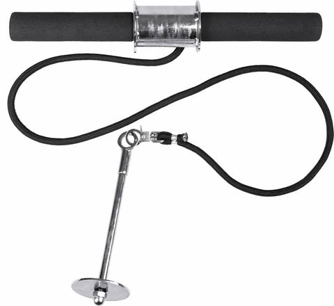 darrahopens Sports & Fitness > Fitness Accessories Forearm Wrist Grip Strength Roller Exercise Bar Home Gym Training