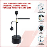 darrahopens Sports & Fitness > Fitness Accessories Free Standing Punching Bag Speedball Boxing Reflex Training Target Dummy Gym