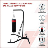 darrahopens Sports & Fitness > Fitness Accessories Freestanding 37kg Punching Bag Filled Heavy Duty
