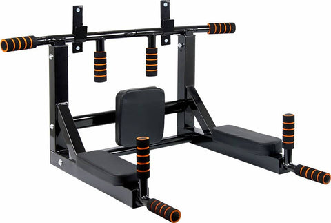 darrahopens Sports & Fitness > Fitness Accessories Heavy Duty Wall Mounted Power Station - Knee Raise - Pull Up - Chin Up -Dips Bar