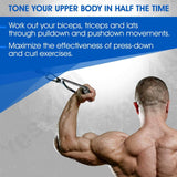 Darrahopens Sports & Fitness > Fitness Accessories LAT D Bar D Pull Down Handle Row Handle Cable Machine Attachment
