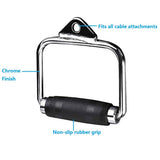 Darrahopens Sports & Fitness > Fitness Accessories LAT D Bar D Pull Down Handle Row Handle Cable Machine Attachment