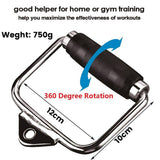 Darrahopens Sports & Fitness > Fitness Accessories LAT D Bar D Pull Down Handle Row Handle Cable Machine Attachment