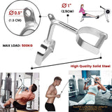 Darrahopens Sports & Fitness > Fitness Accessories LAT V Bar V Triangle Handle Double D Row Handle Cable Machine Attachment