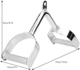 Darrahopens Sports & Fitness > Fitness Accessories LAT V Bar V Triangle Handle Double D Row Handle Cable Machine Attachment