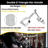 Darrahopens Sports & Fitness > Fitness Accessories LAT V Bar V Triangle Handle Double D Row Handle Cable Machine Attachment