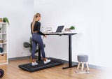 Darrahopens Sports & Fitness > Fitness Accessories Lifespan Fitness V-FOLD Treadmill with ErgoDesk Automatic Standing Desk 1500mm in White/Black