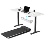 Darrahopens Sports & Fitness > Fitness Accessories Lifespan Fitness WalkingPad M2 Treadmill with ErgoDesk Automatic White Standing Desk 1800mm + Cable Management Tray