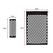 darrahopens Sports & Fitness > Fitness Accessories Massage Acupressure Yoga Mat With Pillow Sit Mats Cut Pain Stress Soreness
