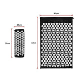 darrahopens Sports & Fitness > Fitness Accessories Massage Acupressure Yoga Mat With Pillow Sit Mats Cut Pain Stress Soreness