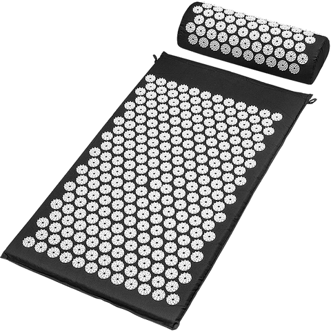 darrahopens Sports & Fitness > Fitness Accessories Massage Acupressure Yoga Mat With Pillow Sit Mats Cut Pain Stress Soreness