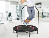darrahopens Sports & Fitness > Fitness Accessories Mini Rebounder Trampoline With Handle Rail