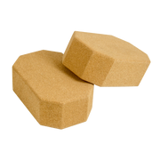 darrahopens Sports & Fitness > Fitness Accessories Natural Cork Octagon Yoga Blocks Brick Exercise 2 pcs Set Eco Non-Slip