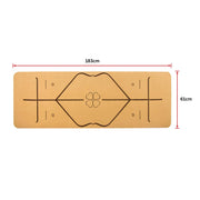 darrahopens Sports & Fitness > Fitness Accessories Natural Cork TPE Yoga Mat Sports Eco Friendly Exercise Fitness Gym Pilates