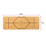 darrahopens Sports & Fitness > Fitness Accessories Natural Cork TPE Yoga Mat Sports Eco Friendly Exercise Fitness Gym Pilates