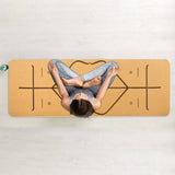 darrahopens Sports & Fitness > Fitness Accessories Natural Cork TPE Yoga Mat Sports Eco Friendly Exercise Fitness Gym Pilates