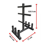 darrahopens Sports & Fitness > Fitness Accessories Olympic Weight Tree Bar Rack Holder Storage