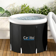 Darrahopens Sports & Fitness > Fitness Accessories Portable Ice Bath Tub 70X80CM Inflatable Folding Bathtub Spa Massage