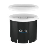 Darrahopens Sports & Fitness > Fitness Accessories Portable Ice Bath Tub 70X80CM Inflatable Folding Bathtub Spa Massage