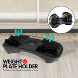 Darrahopens Sports & Fitness > Fitness Accessories Powertrain 1x 24KG  Adjustable Home Gym Dumbbell - Gold