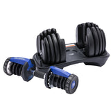 Darrahopens Sports & Fitness > Fitness Accessories Powertrain  24KG Adjustable Home Gym Dumbbell - Blue