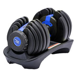 Darrahopens Sports & Fitness > Fitness Accessories Powertrain  24KG Adjustable Home Gym Dumbbell - Blue