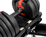Darrahopens Sports & Fitness > Fitness Accessories Powertrain 2x 24kg  Adjustable Dumbbells with Stand