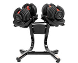 Darrahopens Sports & Fitness > Fitness Accessories Powertrain 2x 24kg  Adjustable Dumbbells with Stand
