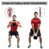 Darrahopens Sports & Fitness > Fitness Accessories Powertrain 2x Adjustable Kettlebells Weights Dumbbell 18kg