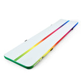Darrahopens Sports & Fitness > Fitness Accessories PROFLEX  300x100x10cm Inflatable Air Track Mat Tumbling Gymnastics, Multi-Coloured, with Electric Pump