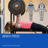darrahopens Sports & Fitness > Fitness Accessories PROFLEX 7in1 Weight Bench Press Multi-Station Home Gym Leg Curl Equipment Set