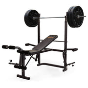 darrahopens Sports & Fitness > Fitness Accessories PROFLEX 7in1 Weight Bench Press Multi-Station Home Gym Leg Curl Equipment Set