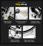darrahopens Sports & Fitness > Fitness Accessories PROFLEX Indoor Bicycle Trainer - Bike Cycling Stationary Magnetic Stand Training